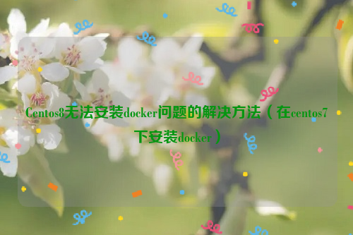 Centos8无法安装docker问题的解决方法（在centos7下安装docker）