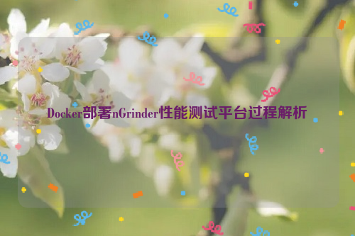 Docker部署nGrinder性能测试平台过程解析