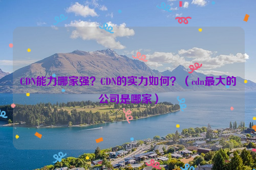 CDN能力哪家强？CDN的实力如何？（cdn最大的公司是哪家）