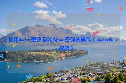 使用docker更改容器内root密码的操作（dockerfile root权限）