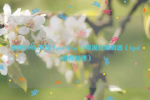 加快HTML5开发 Egret Wing 2.0可视化编辑器（html5视频加速）