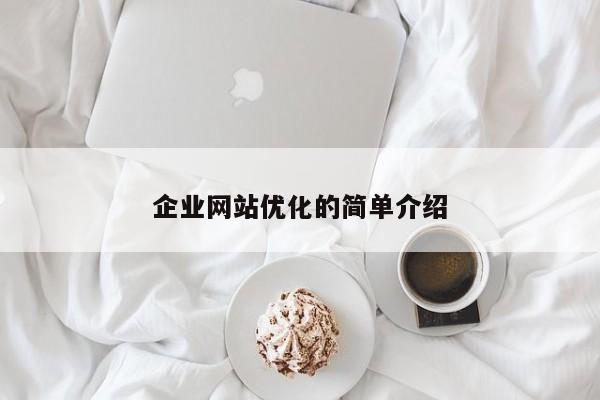 企业网站优化的简单介绍